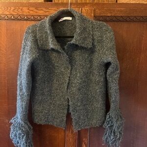 ATM Anthony Thomas Melillo Charcoal Teddy Jacket